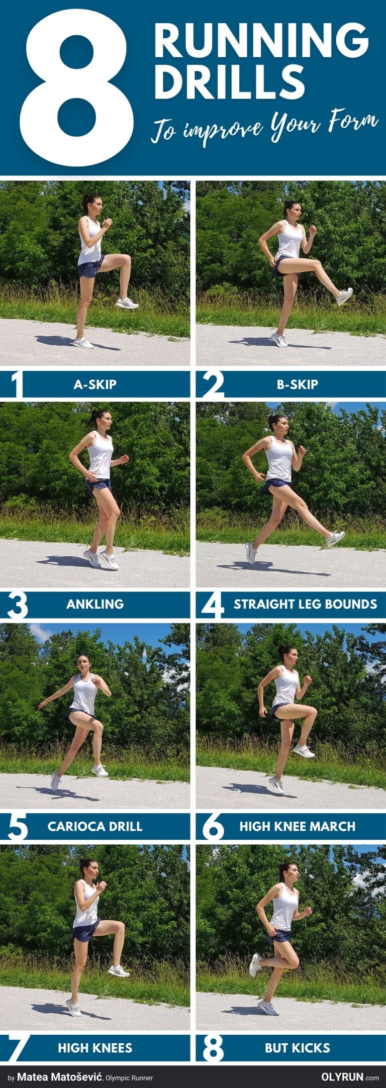 Top 8 Running Drills To Improve Your Form (Video) | OLYRUN