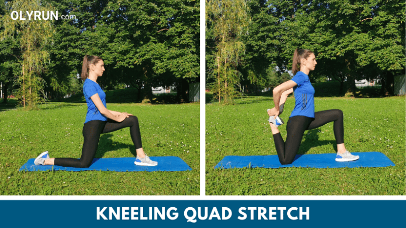 Kneeling quad stretch